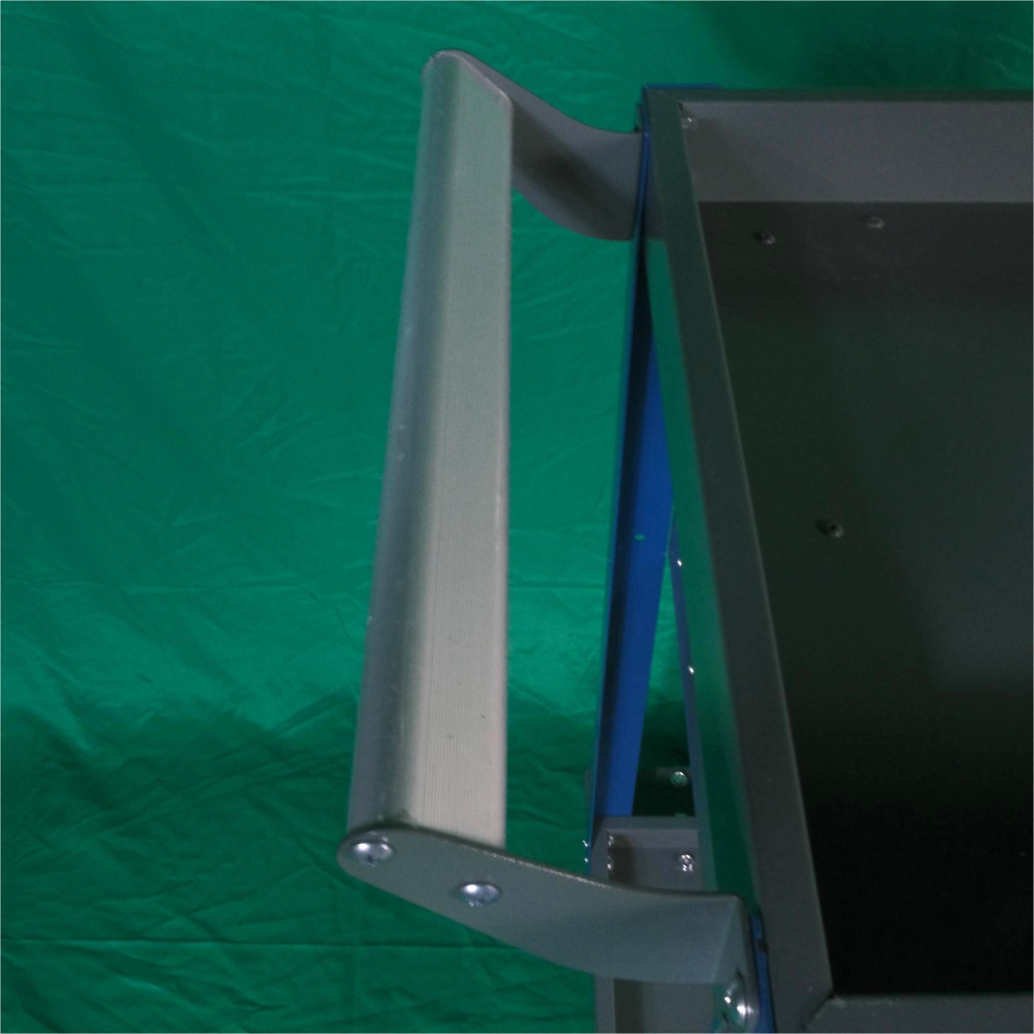 250KG 2-Tier 3-Drawer Steel Tool Cart Trolley Workshop Garage Storage (Blue&Grey) - Image 7