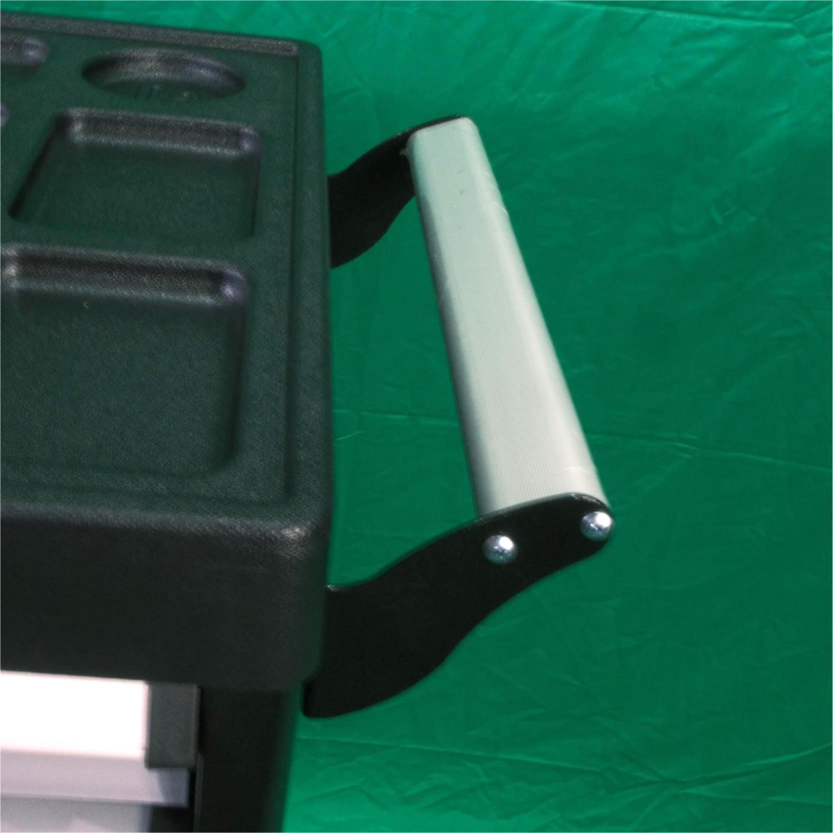 5 Drawer Heavy Duty Steel Mobile Toolbox Tool Cart Trolley (Black&Red) - Image 7