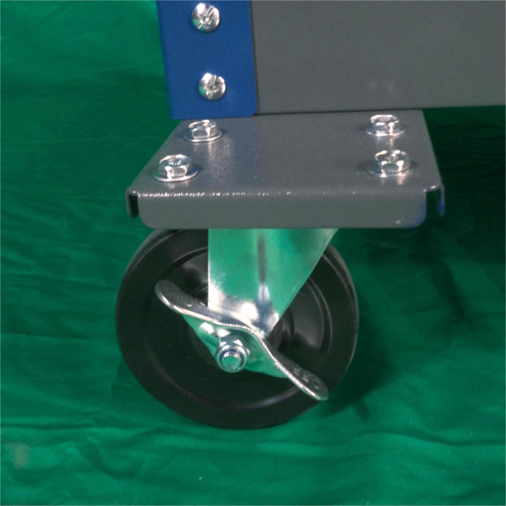 250KG 2-Tier 3-Drawer Steel Tool Cart Trolley Workshop Garage Storage (Blue&Grey) - Image 10