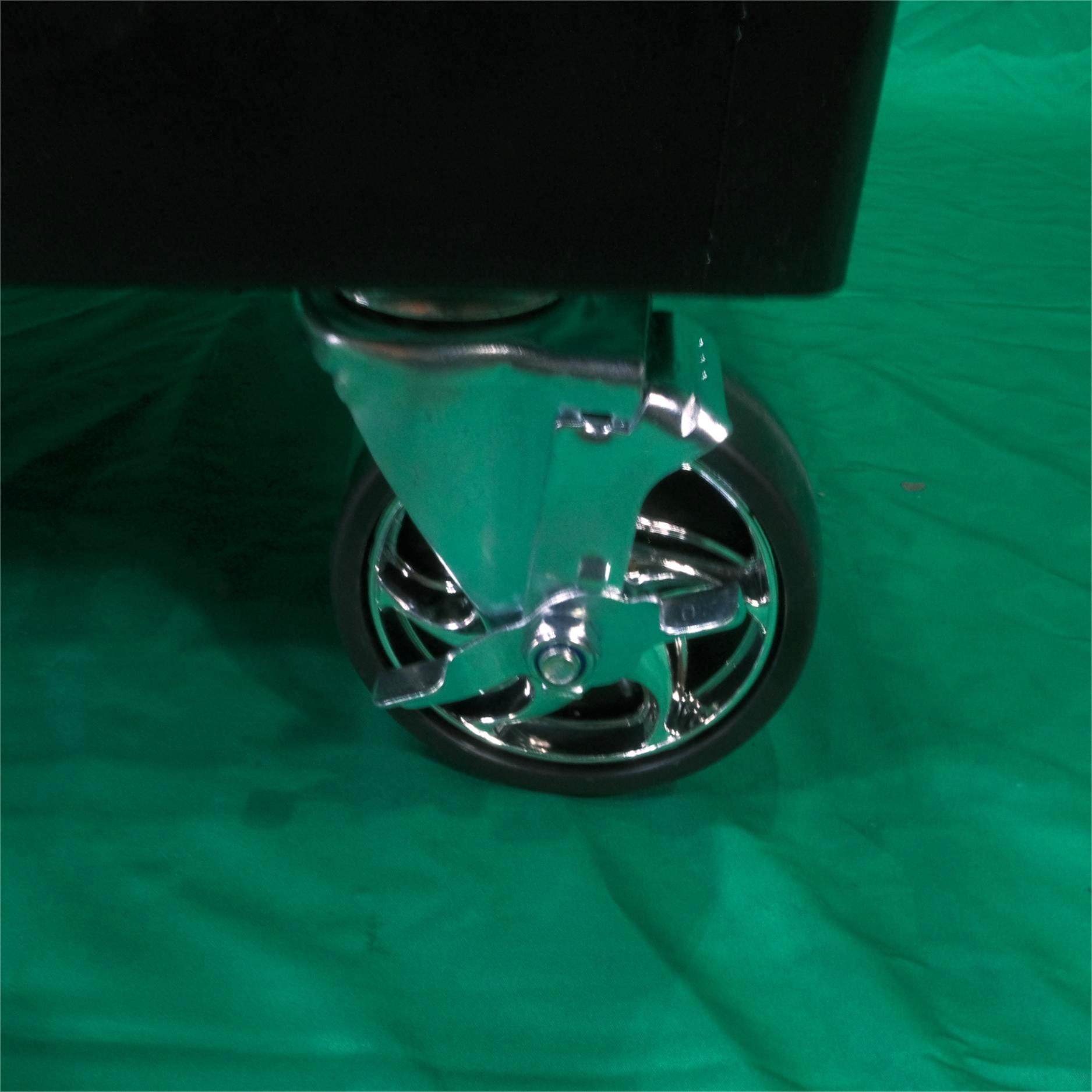 5 Drawer Heavy Duty Steel Mobile Toolbox Tool Cart Trolley (Black&Red) - Image 8