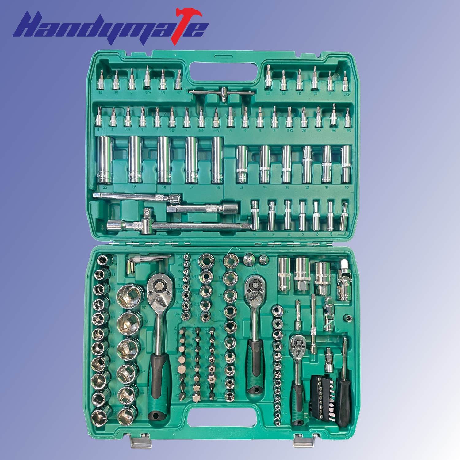 172 PCS Mixed Tools Set Sockets Sleeves Screwdrivers Kit - Image 3