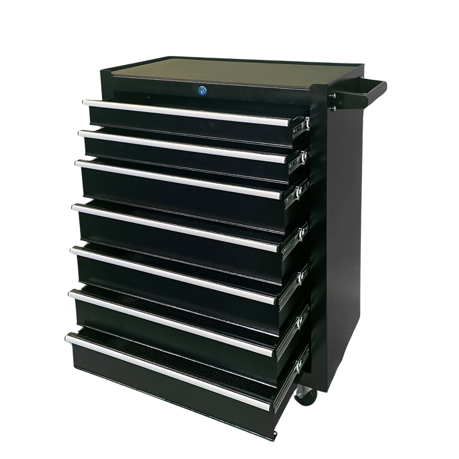 7 Drawer Steel Mobile Toolbox Tool Cabinet Trolley (Black) - Image 5