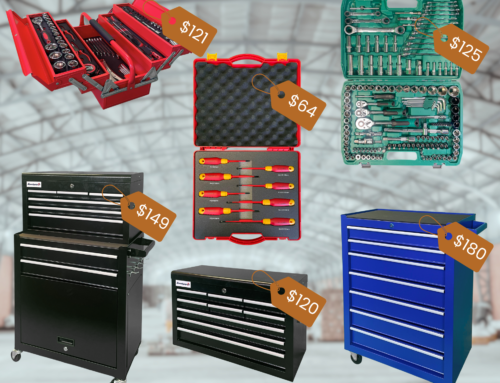 New Tool Kits and Toolboxes are on sale for Garages/Workshops!