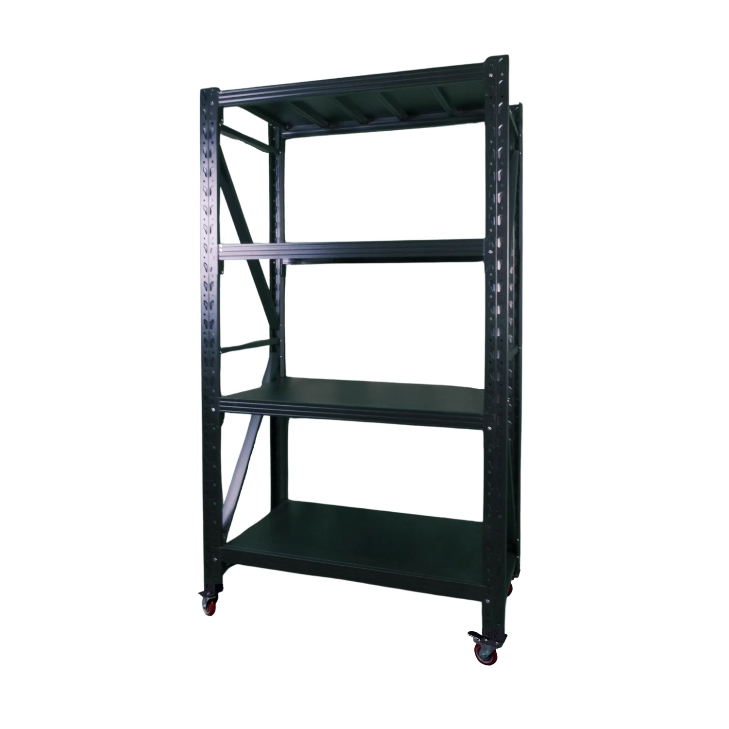 three level heavy duty shelving