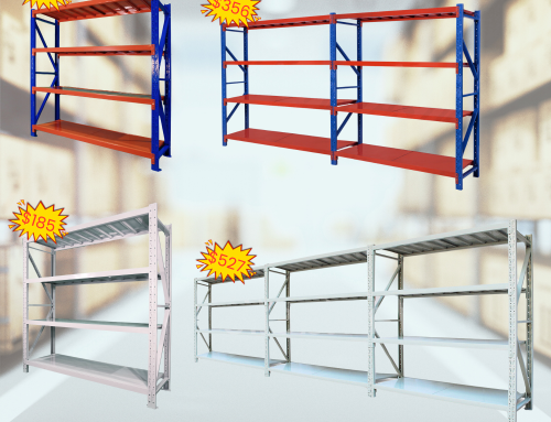 Heavy-duty Shelving Orange Blue and White on Sale Now!